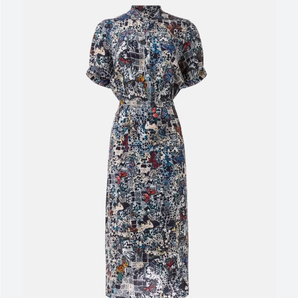 Zadig & Voltaire Rimaz Multicolor Graphic Midi Dress -XS- NWT, Never Worn